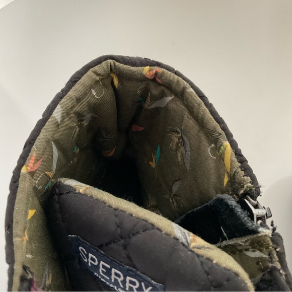 Sperry Black Waterproof Duck Boots. Size 7.5 Women's - Picture 10 of 11